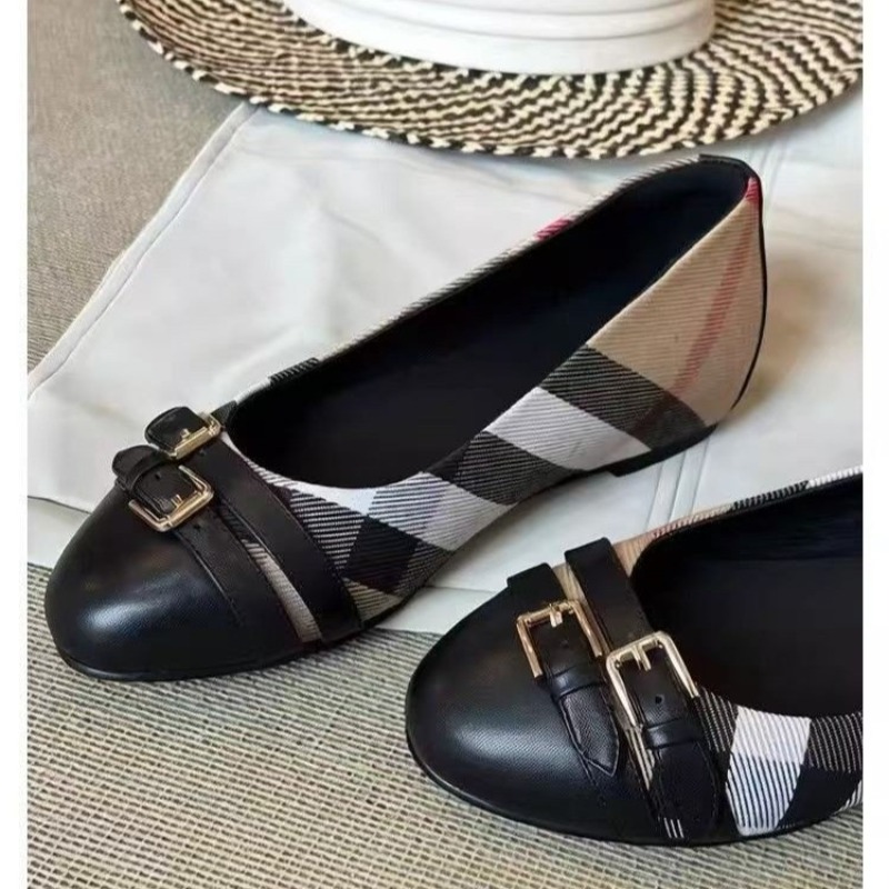 Women'S Fashion Shoes - أحذية فلات عصرية بتصميم فرنسي عتيق