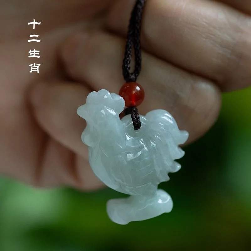 Women'S Fashion Jewellery - الطبيعية الزمرد الصينية ثلاثة الأبعاد زودياك