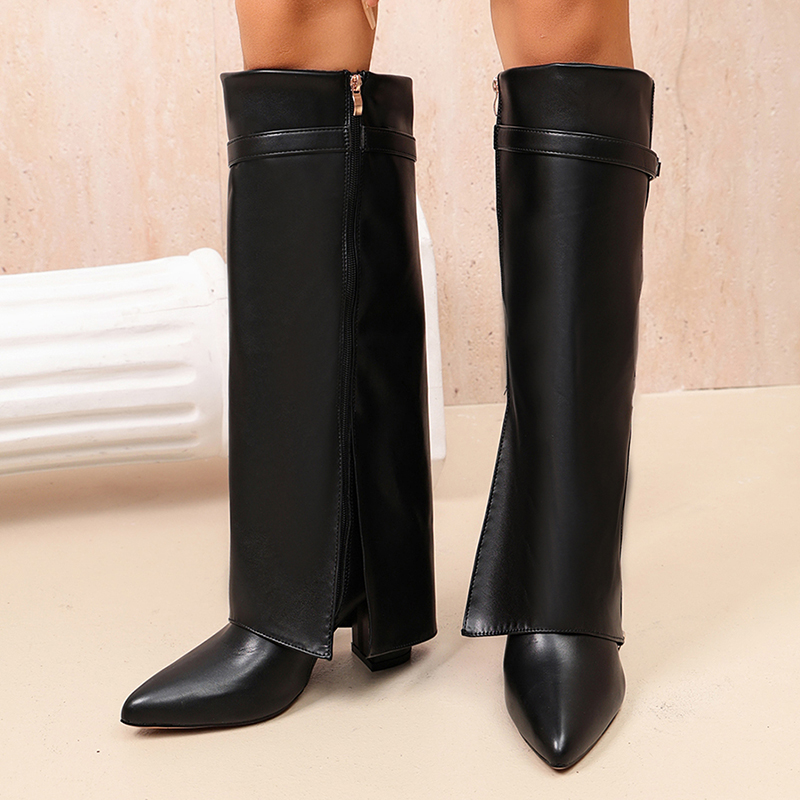 Women'S Fashion Knee High Boots - أحذية نسائية طويلة حتى الركبة من