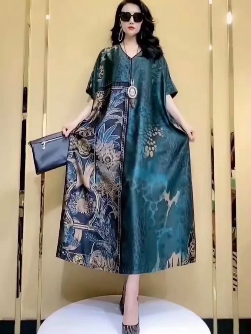 Women Fashion Dress Names - فستان حرير التوت الصيفي الفاخر ذو