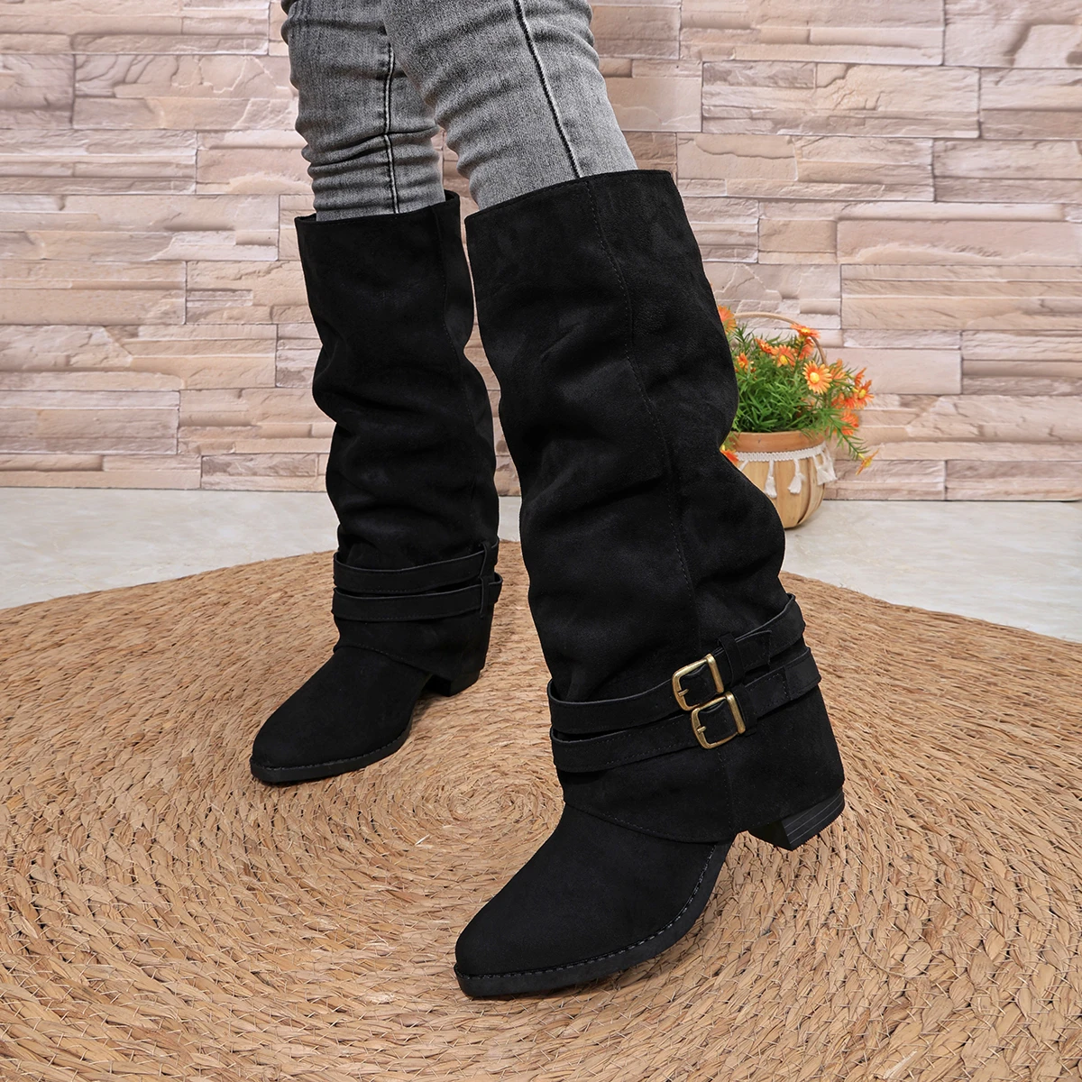 أحذية نسائية طويلة للركبة بتصم - مراجعة Women'S Fashion Knee High Boots وسعره
