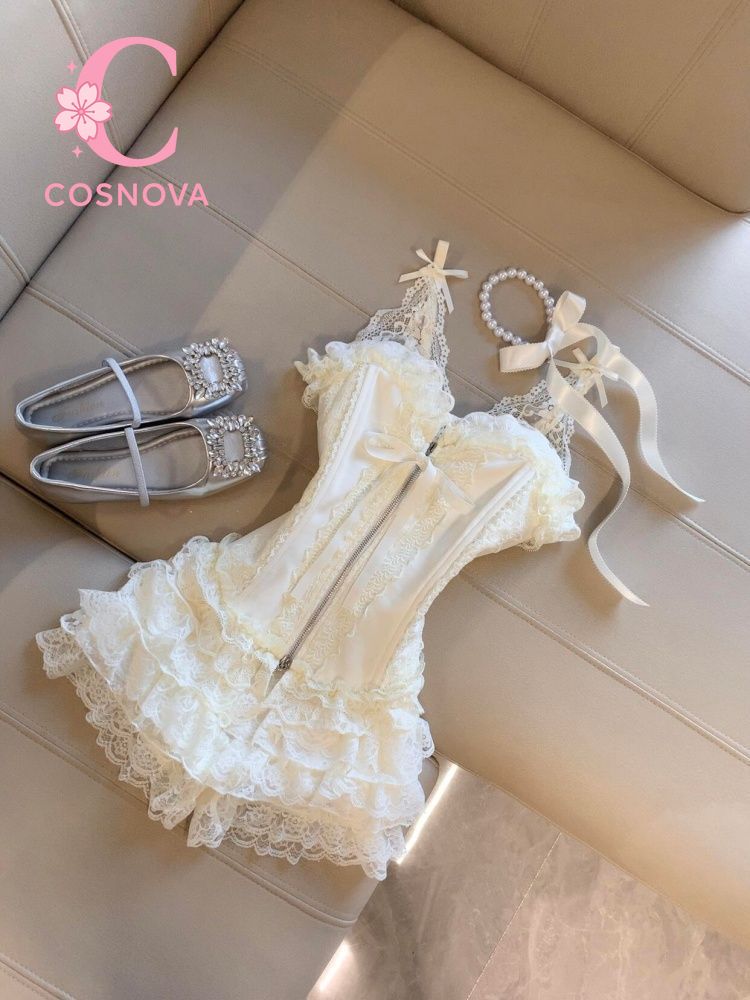 طقم توب دانتيل مثير مع تنورة ق - مراجعة Lace Trim Cami وسعره