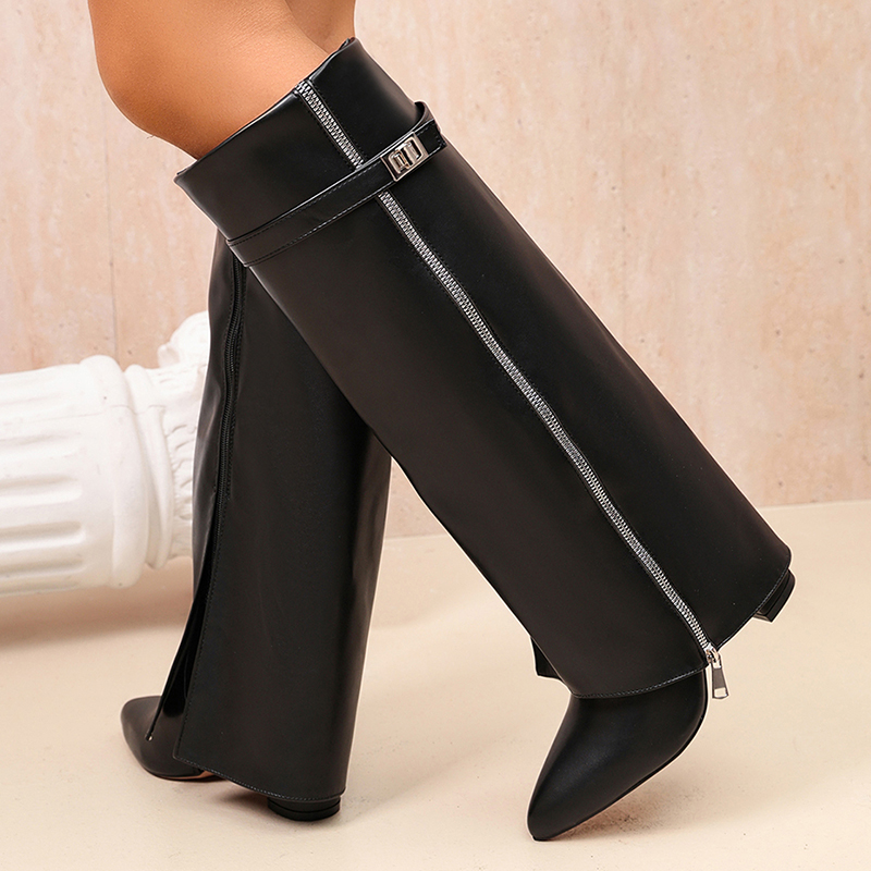 أحذية نسائية طويلة حتى الركبة  - مراجعة Women'S Fashion Knee High Boots وسعره