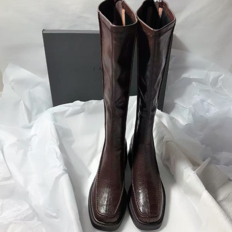 حذاء طويل للنساء ذو مقدمة مستد - مراجعة Women'S Fashion Knee High Boots وسعره