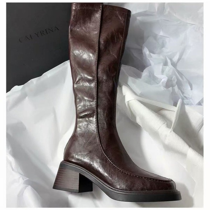 حذاء طويل للنساء ذو مقدمة مستد - مراجعة Women'S Fashion Knee High Boots وسعره