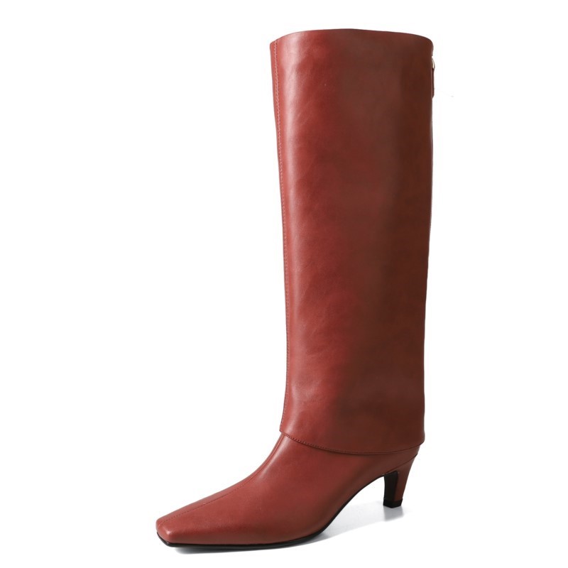 Dilalula 2026 جلد الغنم الحقيق - مراجعة Women'S Fashion Knee High Boots وسعره