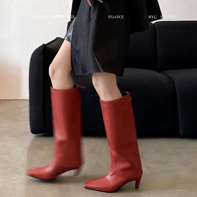 Dilalula 2026 جلد الغنم الحقيق - مراجعة Women'S Fashion Knee High Boots وسعره