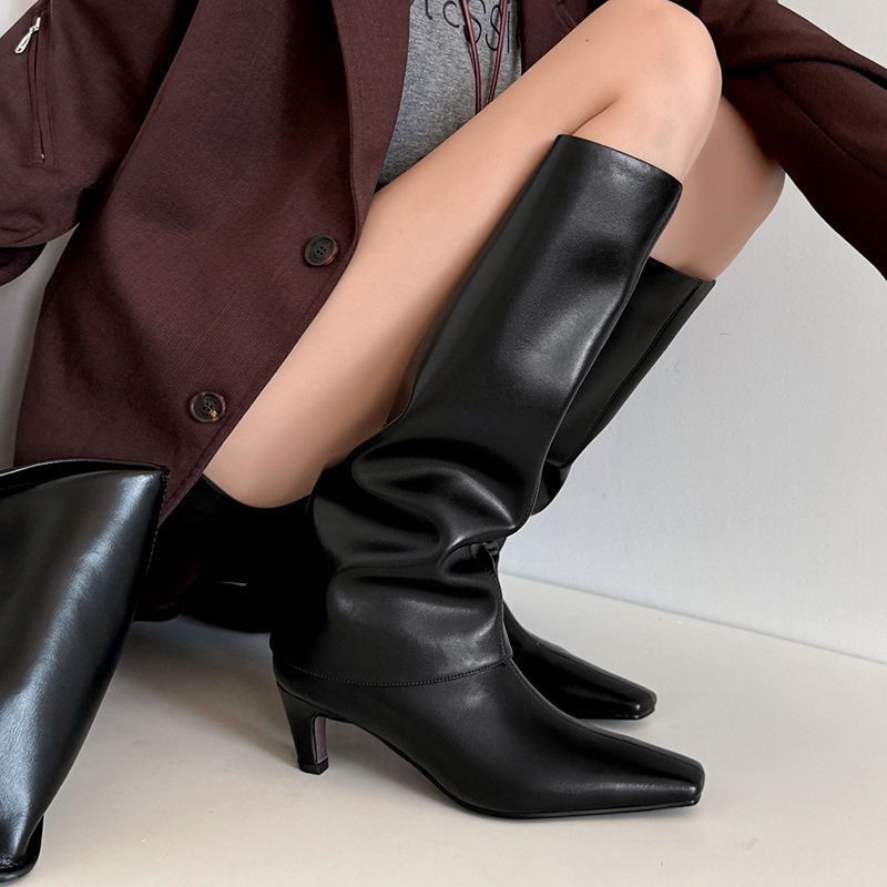 Dilalula 2026 جلد الغنم الحقيق - مراجعة Women'S Fashion Knee High Boots وسعره