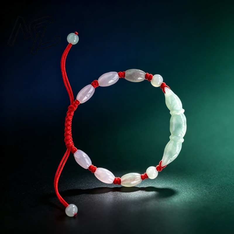 خرز عقدة جذر اللوتس من اليشم ا - مراجعة Women'S Fashion Jewellery وسعره